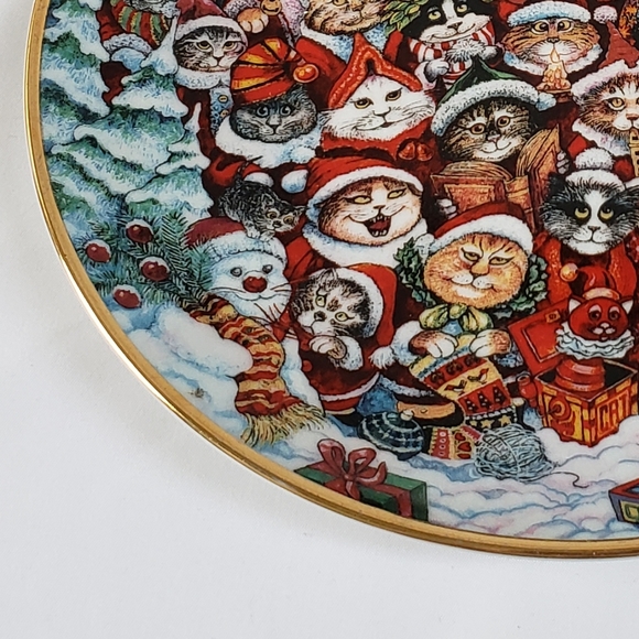 Franklin Mint Collectors Plate Santa Claws - Picture 2 of 8